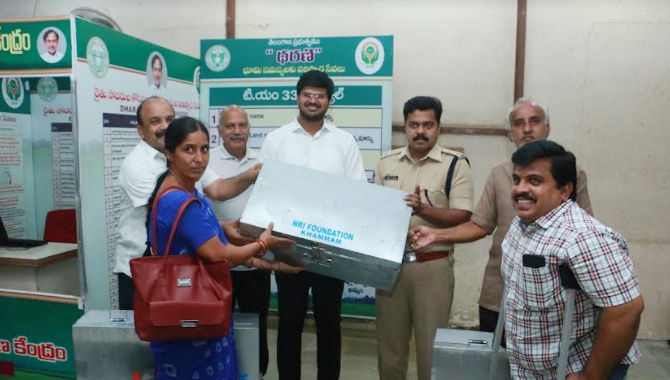 డిస్ట్రిక్ట్ ఎన్నారై ఫౌండేషన్ విరాళం