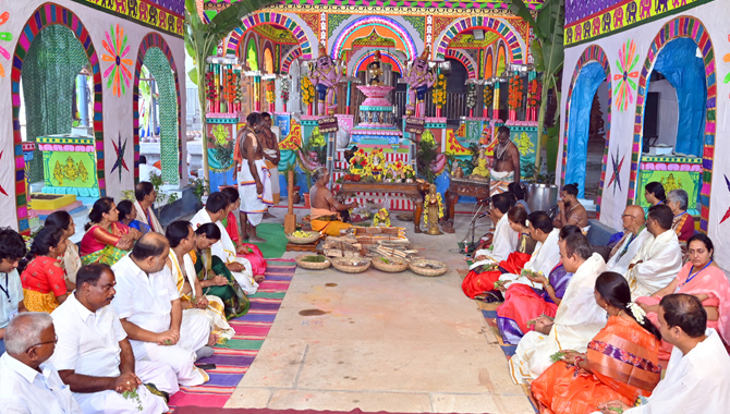 కాణిపాకం ఆలయంలో ఘనంగా కుంభాభిషేకం 4వ రోజు కార్యక్రమాలు