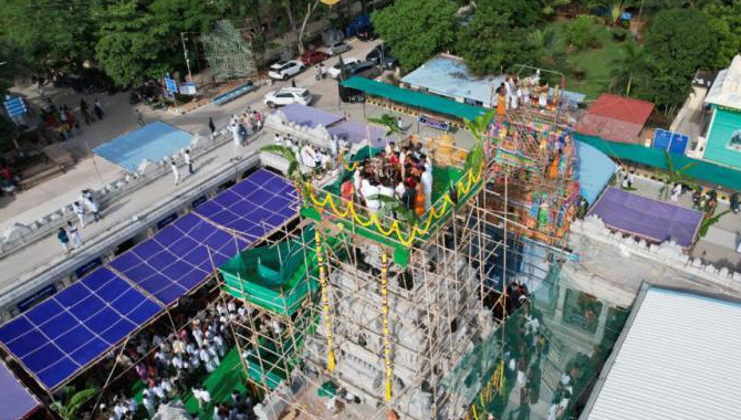 కాణిపాకం ఆలయంలో ఘనంగా కుంభాభిషేకం చివరి రోజు కార్యక్రమాలు