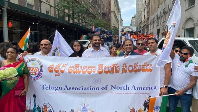 న్యూయార్క్‌ ఇండియా డే పెరెడ్‌లో దేశభక్తిని చాటిన తానా