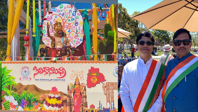 అమెరికాలో ఇండియా డే పరేడ్ లో సిలికానాంధ్ర శకటం