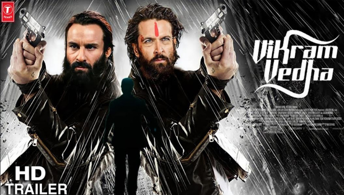 హృతిక్ రోష‌న్ – సైఫ్ ఆలీఖాన్ హీరోలుగా యాక్ష‌న్ థ్రిల్ల‌ర్ ‘విక్రమ్ వేద’ టీజర్ రిలీజ్