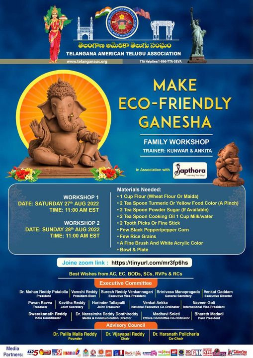 TTA Making Eco Friendly Ganesha Workshop
