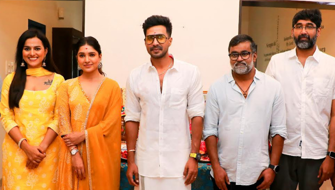 విష్ణు విశాల్, ప్రవీణ్ కె  క్రైమ్-థ్రిల్లర్ ఆర్యన్ (A.A.R.Y.A.N) ప్రారంభం