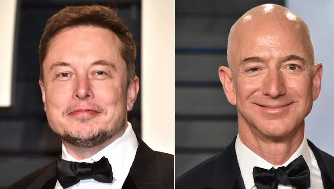 ఎలాన్ మస్క్, జెఫ్ బెజోస్ కు భారీ నష్టం ఎలాన్ మస్క్, జెఫ్ బెజోస్ కు భారీ నష్టం