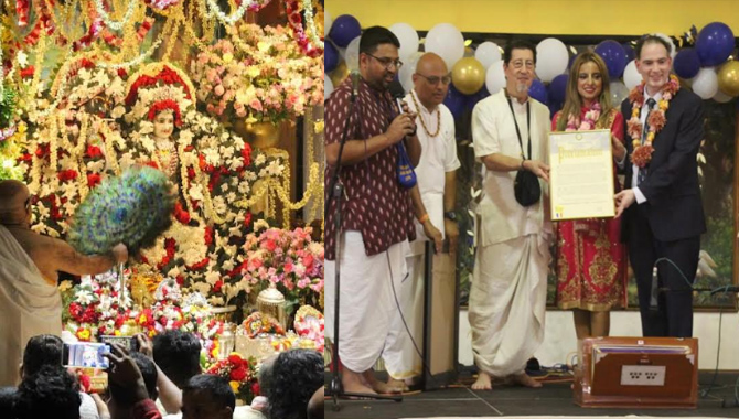 NYC Celebrates Krishna Janmashtami at Hare Krishna Temple