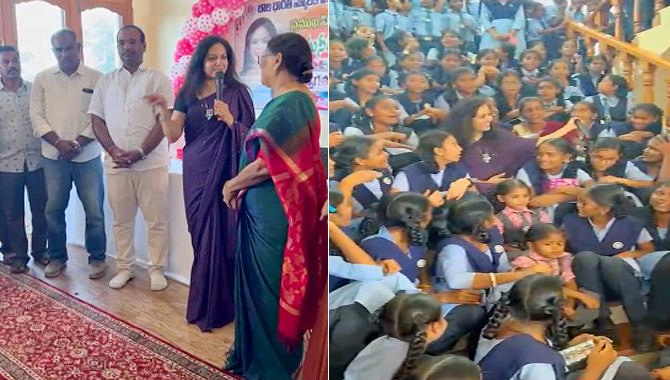 బాలభారతి పాఠశాలకు 10 లక్షల విరాళం అందించిన కర్నూలు ఎన్.ఆర్.ఐ ఫౌండేషన్