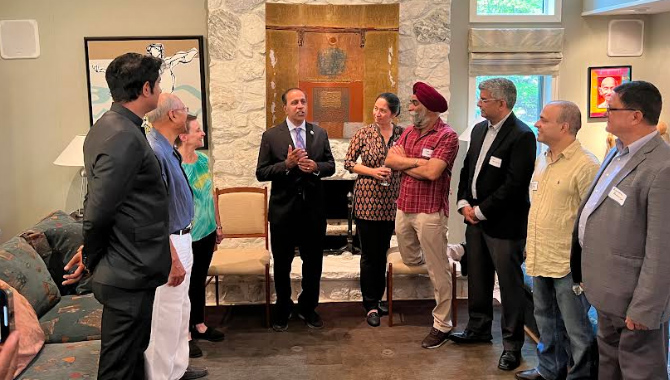 US India Security Council President Hosts Fund Raiser Lunch for Congressman Raja Krishnamoorthy at his home Us India Security Council President Hosts Fund Raiser Lunch For Congressman Raja Krishnamoorthy At His Home
