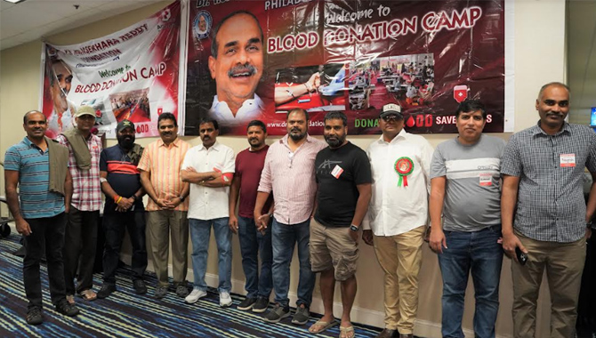 పెన్సిల్వేనియా లో డాక్టర్ వై ఎస్ రాజశేఖర రెడ్డి ఫౌండేషన్ రక్తదాన శిబిరం విజయవంతం