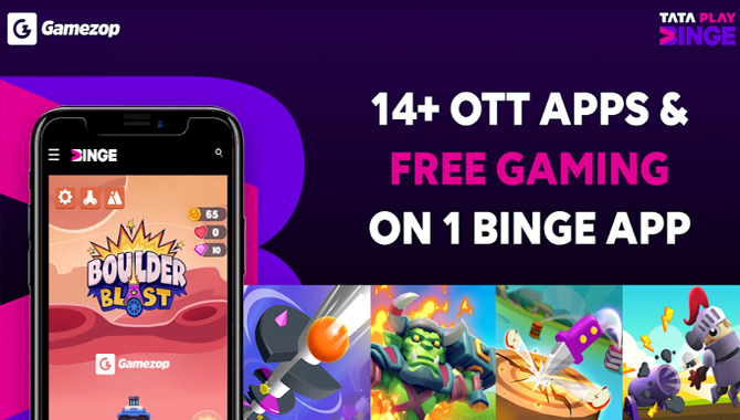 Tata Play Binge partners with Gamezop to introduce gaming for its users Tata Play Binge partners with Gamezop to introduce gaming for its users