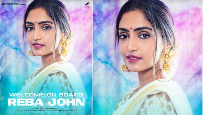 శ్రీవిష్ణు ఎకె ఎంటర్‌టైన్‌మెంట్స్‌లో హీరోయిన్ గా రెబా మోనికా జాన్