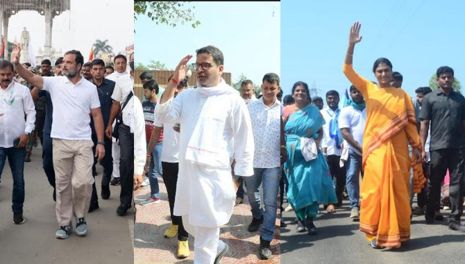 పాదయాత్రల సీజన్ వచ్చేసింది..! అధికారం కోసం కాళ్లకు పని చెప్తున్న నేతలు..!