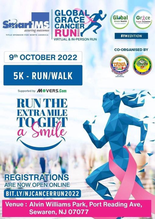 TANA Foundation & Grace Cancer Foundation 5K Run/Walk