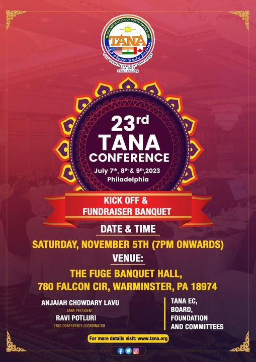 23rd TANA Conference Kick off Banquet on Nov 5