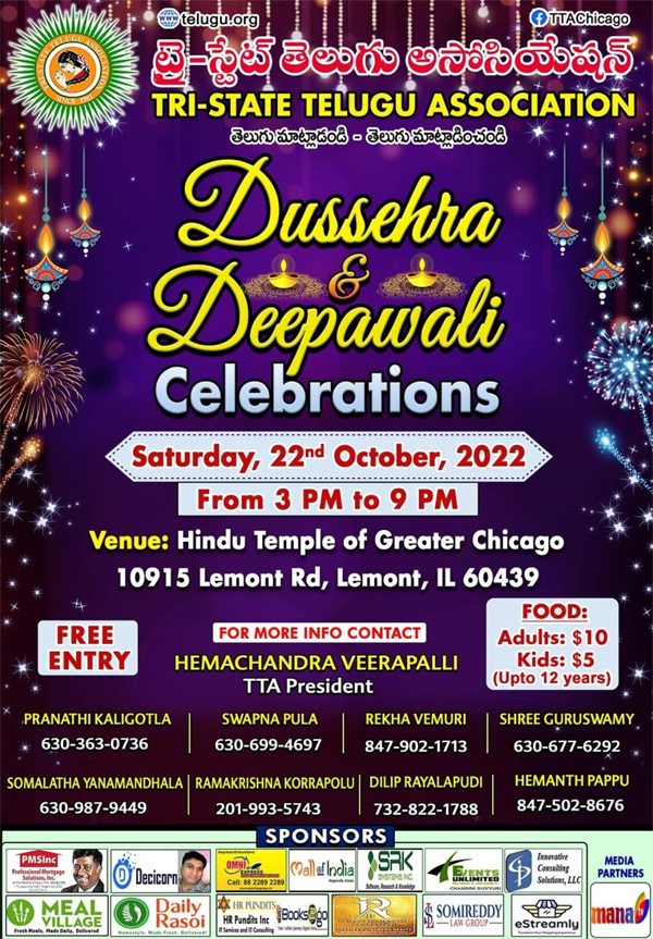 TTA Dasara & Deepawali Celebrations 2022