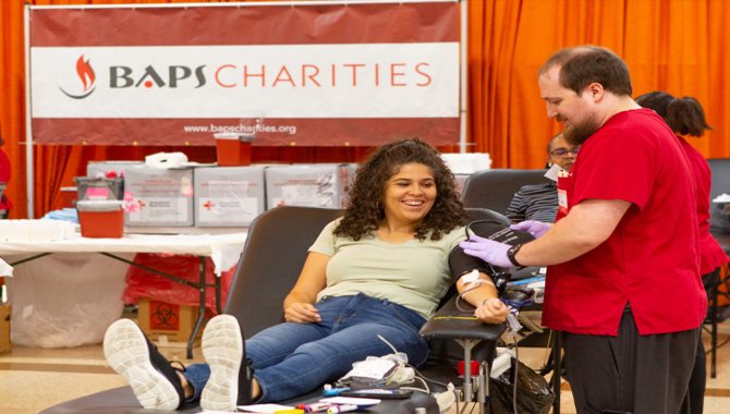 BAPS Charities’ Largest Blood Drive Helps Save 12,000 Lives Baps Charities Largest Blood Drive Helps Save 12000 Lives