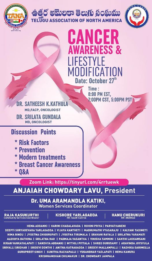 Cancer Awareness & Lifestyle Modification on Oct 27