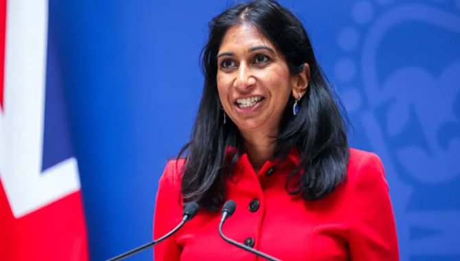 యూకే హోం సెక్రటరీ బ్రేవర్మన్ రాజీనామా