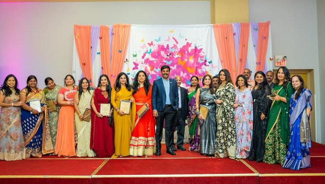 మహిళామణులలో ఆనందోత్సాహాలు నింపిన తానా లేడీస్ నైట్