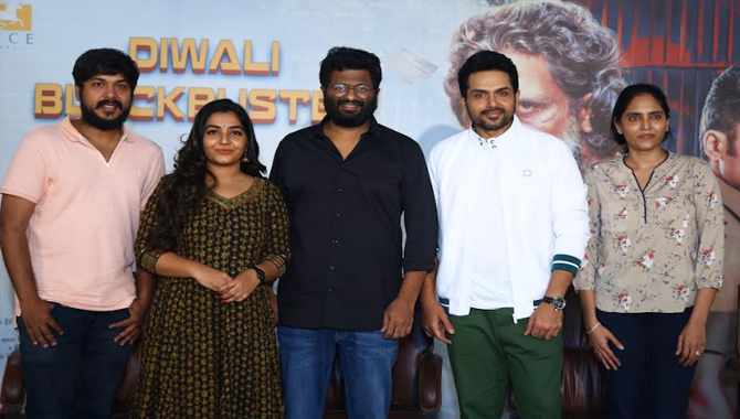 ‘సర్దార్’కు దీపావళి బ్లాక్ బస్టర్ విజయం ఇచ్చిన తెలుగు ప్రేక్షకులకు కృతజ్ఞతలు: సక్సెస్ మీట్ లో చిత్ర యూనిట్