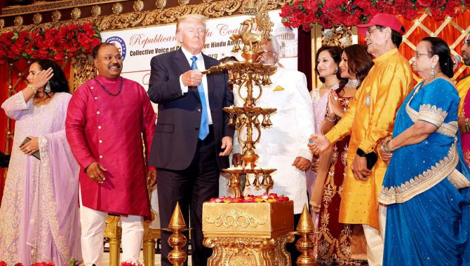 దీపావళి వేడుకల్లో ట్రంప్ ప్రసంగం.. భారత్ అంటే ఎంతో అభిమానమని మళ్లీ చెప్పిన మాజీ అధ్యక్షుడు