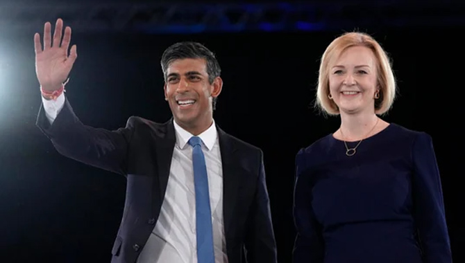 రుషి సునాక్ కు లిజ్ ట్రస్ మద్దతు
