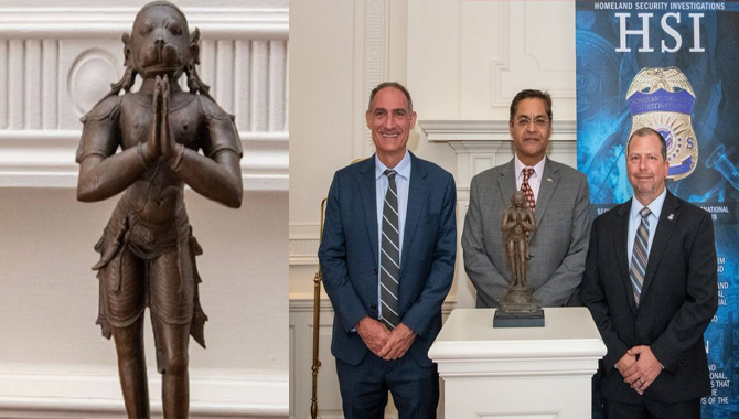 500 ఏళ్లనాటి విగ్రహం..  భారత్‌కు అప్పగించిన అమెరికా