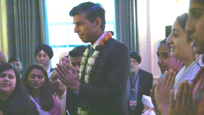 దీపావళి వేడుకల్లో రిషి సునాక్