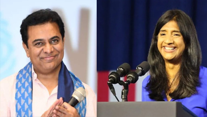 అరుణా మిల్లర్‌కు కంగ్రాట్స్ చెప్పిన మంత్రి కేటీఆర్