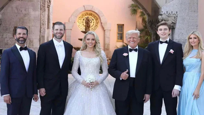 అంగరంగ వైభవంగా డొనాల్డ్ ట్రంప్ కూతురు పెళ్లి