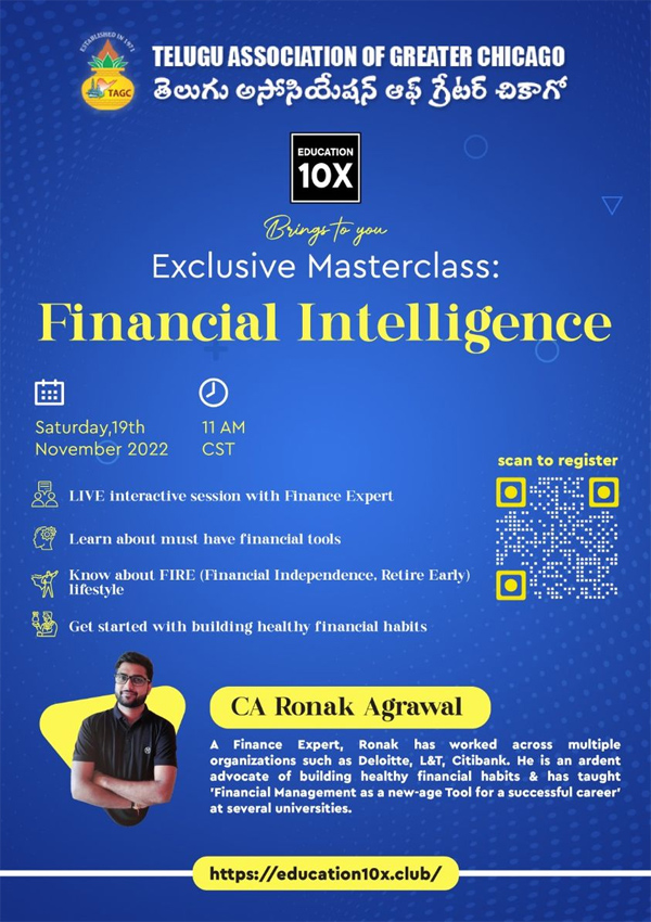 Exclusive Masterclass: Financial Intelligence on Nov 19