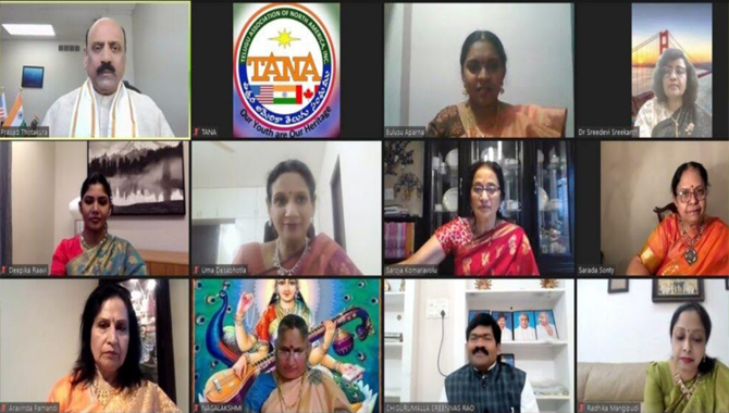 అలరించిన తానా విశిష్ట విశ్వ మహిళా అష్టావధానం
