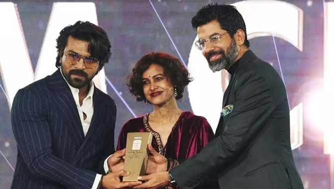 చరణ్ కి NDTV ప్రతిష్టాత్మక పురస్కారం ….