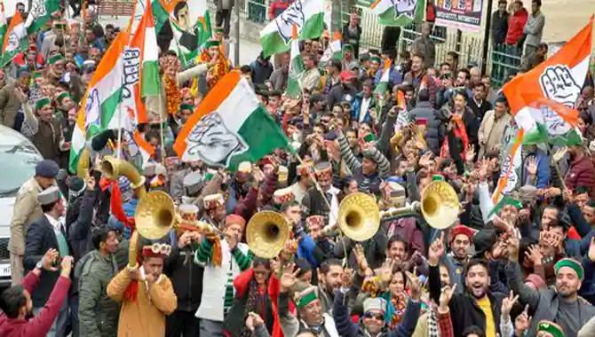హిమాచల్‌ ప్రదేశ్‌లో సత్తా చాటిన కాంగ్రెస్