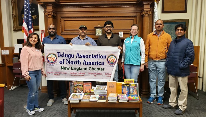 న్యూ ఇంగ్లండ్ లో తానా వారి అమెరికా లైబ్రరీలలో తెలుగు పుస్తకాలు