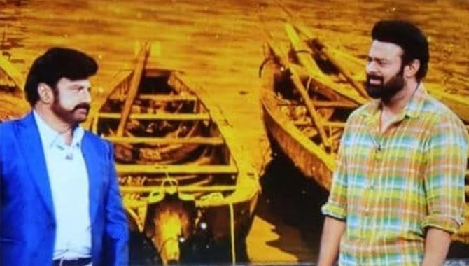 అన్ స్టాపబుల్ లో ప్రభాస్ లుక్ అదుర్స్…!