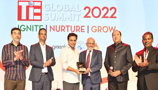 టై గ్లోబల్ శిఖరాగ్ర సదస్సును ప్రారంభించిన మంత్రి కేటీఆర్ టై గ్లోబల్ శిఖరాగ్ర సదస్సును ప్రారంభించిన మంత్రి కేటీఆర్