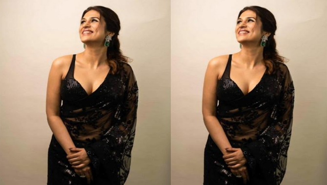 బ్లాక్ చీరలో మతి పోగొడుతున్న శ్రద్దదాస్…