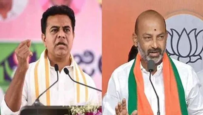 బండి సంజయ్ కు మంత్రి కేటీఆర్ సవాల్