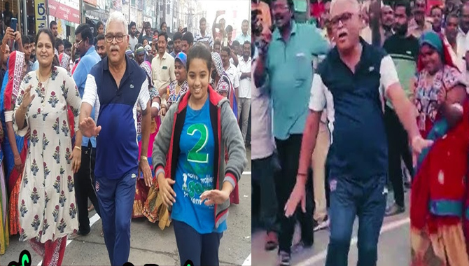 సంక్రాంతి సంబరాల్లో మంత్రి అంబటి స్టెప్పులు