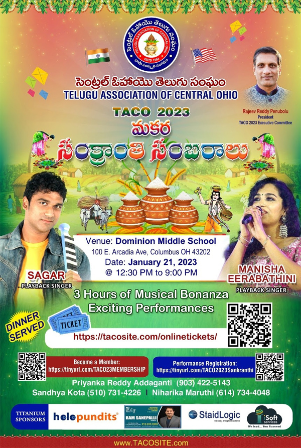 TACO Makara Sankranthi Sambaralu on 21Jan 2023