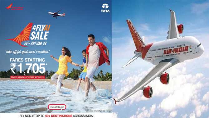 రిపబ్లిక్ డే సందర్భంగా… ఎయిరిండియా స్పెషల్ ఆఫర్ రిపబ్లిక్ డే సందర్భంగా… ఎయిరిండియా స్పెషల్ ఆఫర్