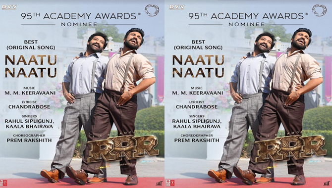 ఆస్కార్ నామినేషన్స్ ప్రకటన! భారత్ నుంచి 10 సినిమాలు రేసులో!!  నామినేషన్ పొందిన ‘నాటు నాటు’ పాట!!!