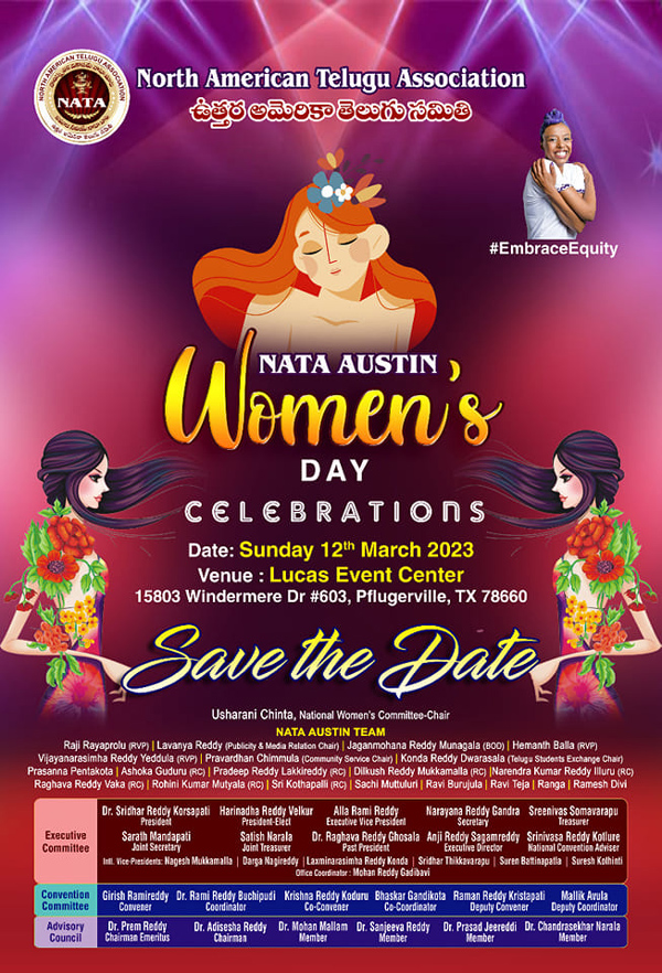 NATA Austin Women’s Day Celebrations on 12 Mar 2023