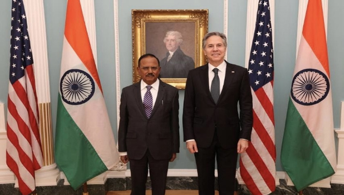 డోభాల్ పర్యటన ద్వారా అమెరికాతో దృఢ భాగస్వామ్యం : భారత్