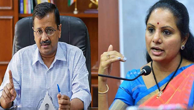 ఢిల్లీ లిక్కర్ స్కాంలో మరో సంచలనం .. కేజ్రీవాల్, కవిత పేర్లు