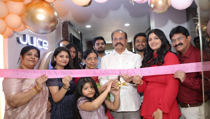 నగరంలోని సైనిక్ పురి లో ఇంటర్నేషనల్ జ్యూసి సలోన్ ప్రారంభం…. నగరంలోని సైనిక్ పురి లో ఇంటర్నేషనల్ జ్యూసి సలోన్ ప్రారంభం….