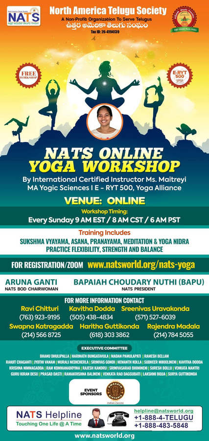NATS Online Yoga Workshop