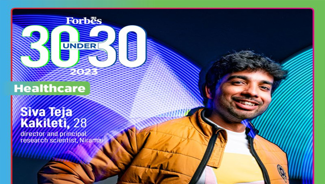 ఫోర్బ్స్ జాబితాలో ఏపీ యువకుడు ఫోర్బ్స్ జాబితాలో ఏపీ యువకుడు