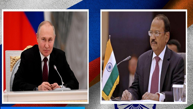 రష్యా అధ్యక్షుడు పుతిన్‌తో అజిత్ దోవల్ భేటీ
